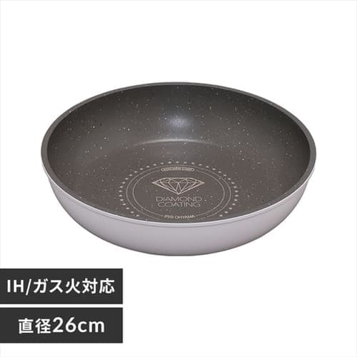 �y�q�Ɂz�y�󂠂�z�yIH�Ή��z�_�C�������h�R�[�g�p�� �t���C�p�� 26cm �z���C�g���}�[�u�� ISN-F26