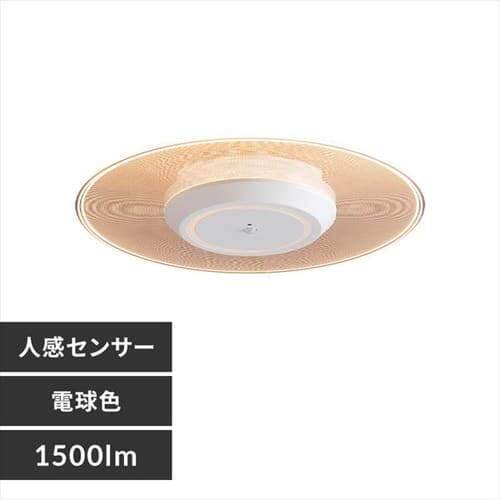 パネルライト 小型 LED 1500lm 人感センサー付 電球色 玄関 廊下 キッチン 洗面所 クローゼット トイレ 物置 照明 SCL-150LMS-LGP