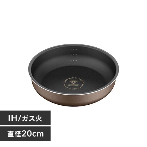 �t���C�p�� 20cm IH/�K�X�ΑΉ� �_�C�������h�R�[�g�p��D-plus PDCI-S20F �`�F�X�i�b�g�u���E��