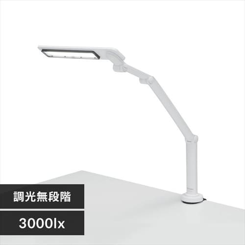 LED�f�X�N���C�g 3000lx �N�����v�^�C�v LDL-701CL-W �z���C�g