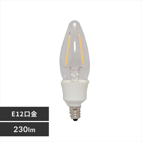 LED�t�B�������g�d�� E12���� �S�����^�C�v 25W�`���� �d���F ���`���Ή� LDC2L-G-E12-FC �N���A�^�C�v