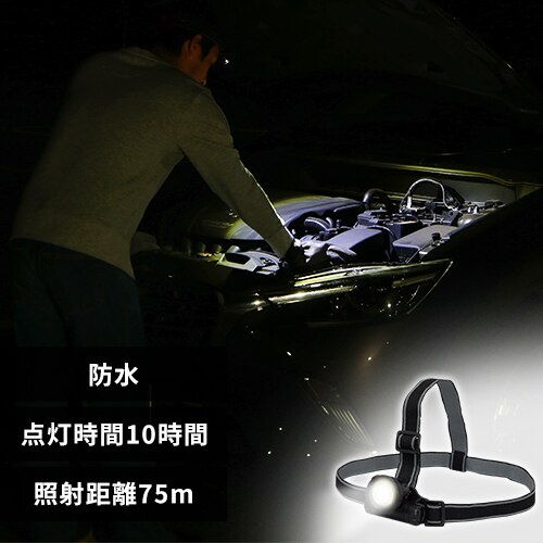 �w�b�h���C�g LED �h�� ���[�N���C�g ��Ɠ� 50lm LWH-50�@