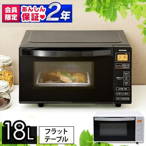 �y�q�Ɂz�y�󂠂�z�d�q�����W 18L �t���b�g�e�[�u�� �c�J���� �u���b�N 