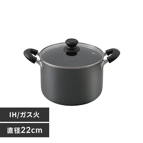 �� ����� �[�^ 22cm IH/�K�X �_�C�������h�R�[�g DIS-P22D �u���b�N