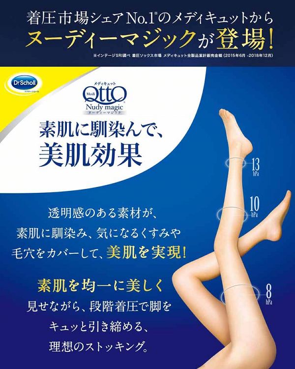 メディキュット ヌーディーマジック ライトベージュ M-L 【プラザセレクト】