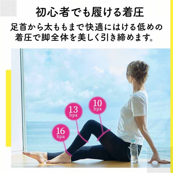 おそとでメディキュット スリムフォーカス レギンス L-LL ブラック 【プラザセレクト】