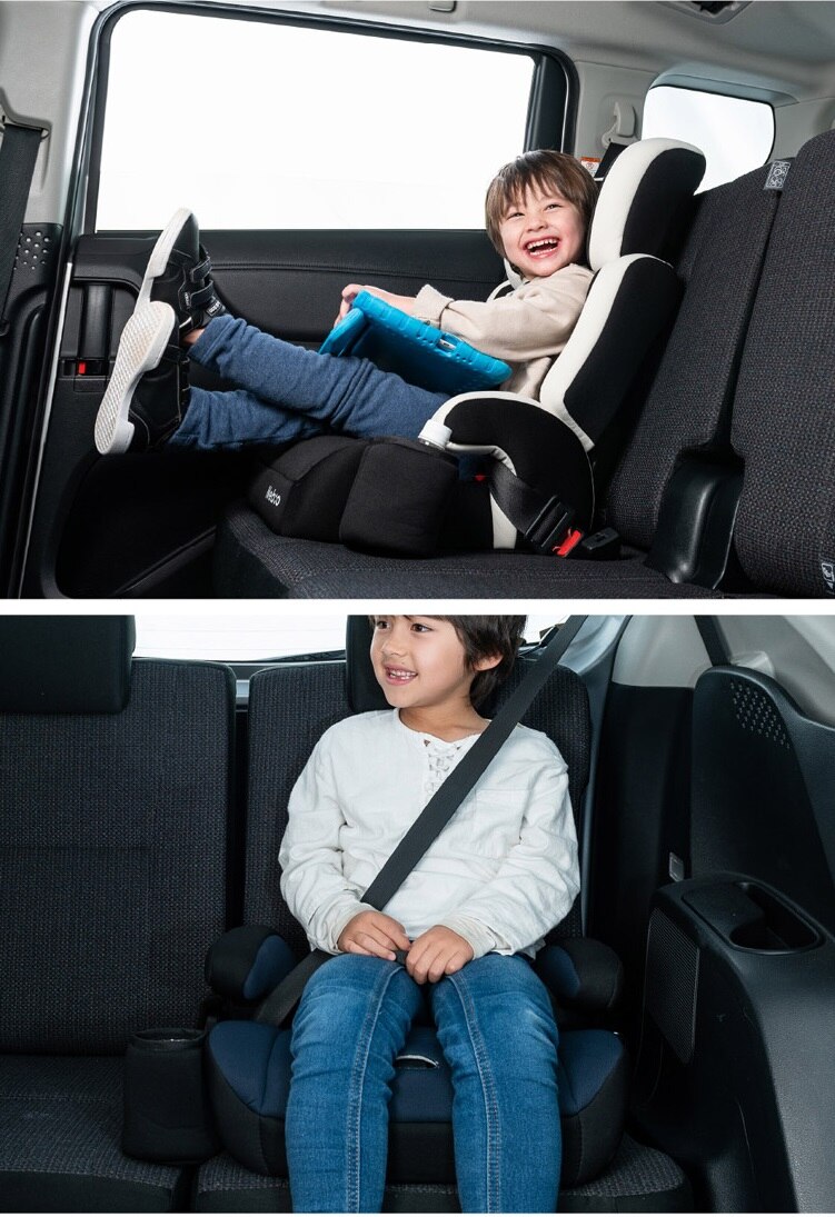 チャイルドジュニアシートNebio1歳～11歳洗える取付簡単軽量3WAYポップピットF中塚小児車工業所 