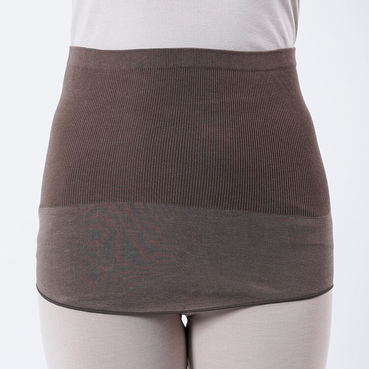 Fukuske 満足 美温活 はらまき心地 腹巻 無地 リブ 吸湿発熱 37-4001G 【プラザセレクト】