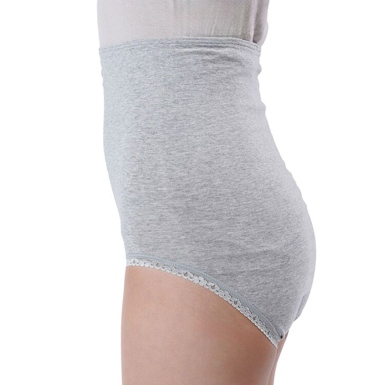 Fukuske 満足 美温活 はらまき心地 腹巻付きパンツ 無地 深ばき 日本製 M-L 37-4003G 【プラザセレクト】