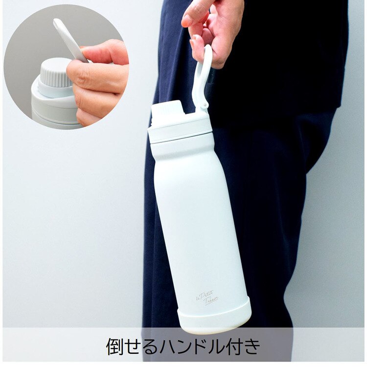 水筒ワンタッチ栓マグボトル1000ml1L、ステンレス直飲みステンレスボトル保温保冷大容量ワンタッチボトルアウトドアトレゾワステンレス直飲みボトル1000サブヒロモリ 