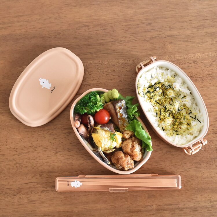 ランチボックス弁当箱２段二段バックルレディース女子おしゃれかわいいムームーフレンズオーバルタイトランチ2段サブヒロモリ 