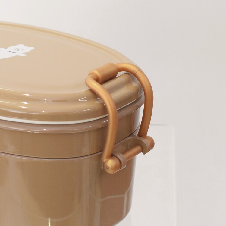 ランチボックス弁当箱２段二段バックルレディース女子おしゃれかわいいムームーフレンズオーバルタイトランチ2段サブヒロモリ 