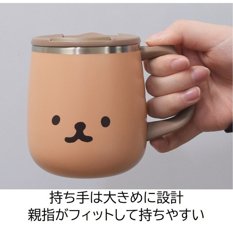 マグカップコーヒーシンプルレディースメンズおしゃれ保温保冷カフェ風マイカップコップ蓋付きフタムームーステンレスサーモマグカップサブヒロモリ 