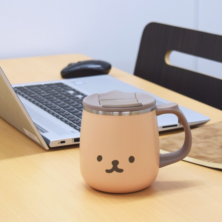 マグカップコーヒーシンプルレディースメンズおしゃれ保温保冷カフェ風マイカップコップ蓋付きフタムームーステンレスサーモマグカップサブヒロモリ 