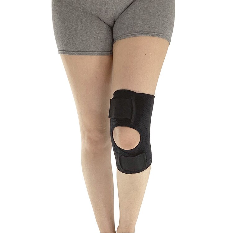 膝サポーターひざサポーター変形性膝関節症レディースメンズ男女兼用ベルトでギュッ!ひざnaossサポーターnoble