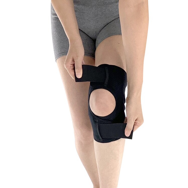 膝サポーターひざサポーター変形性膝関節症レディースメンズ男女兼用ベルトでギュッ!ひざnaossサポーター2枚組noble