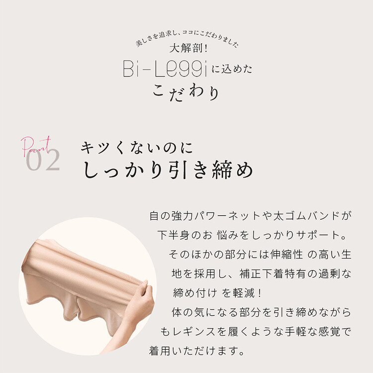 補正下着美シェイプレギンスインナー履くヒップ補正体形手軽美レギ美尻1分丈