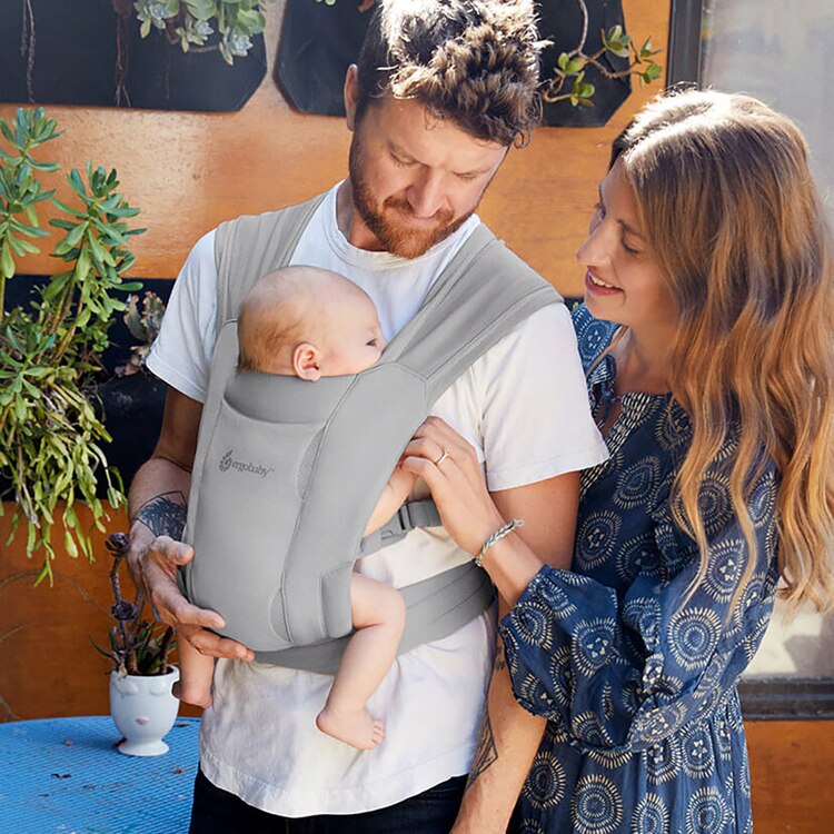 ダッドウェイ 抱っこ紐 エルゴベビー だっこひも EBC EMBRACE Soft Air/ ソフトグレー CREGBCEMASAMGRY 【プラザセレクト】