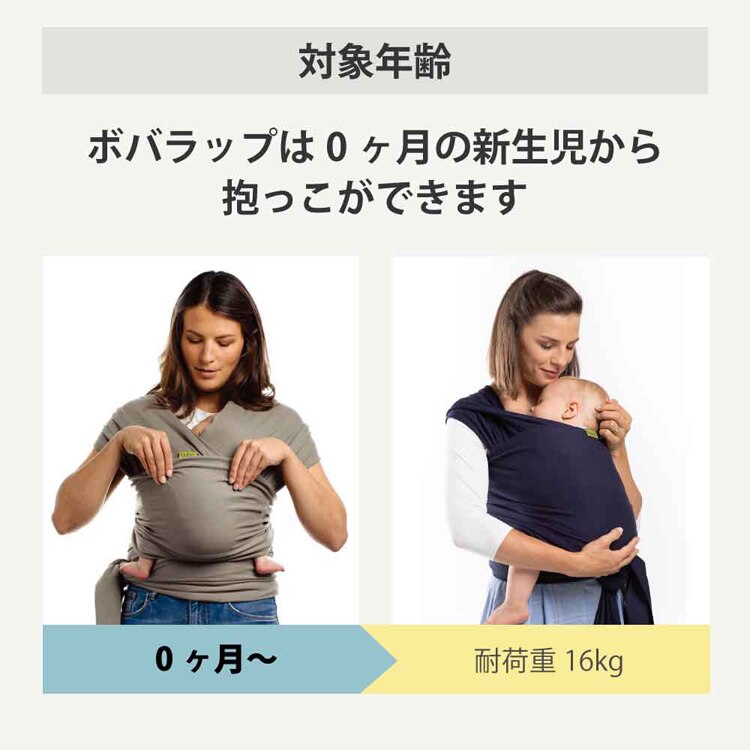 boba(ボバ) ボバラップ オーガニック ダークグレー BOBW023 【プラザセレクト】