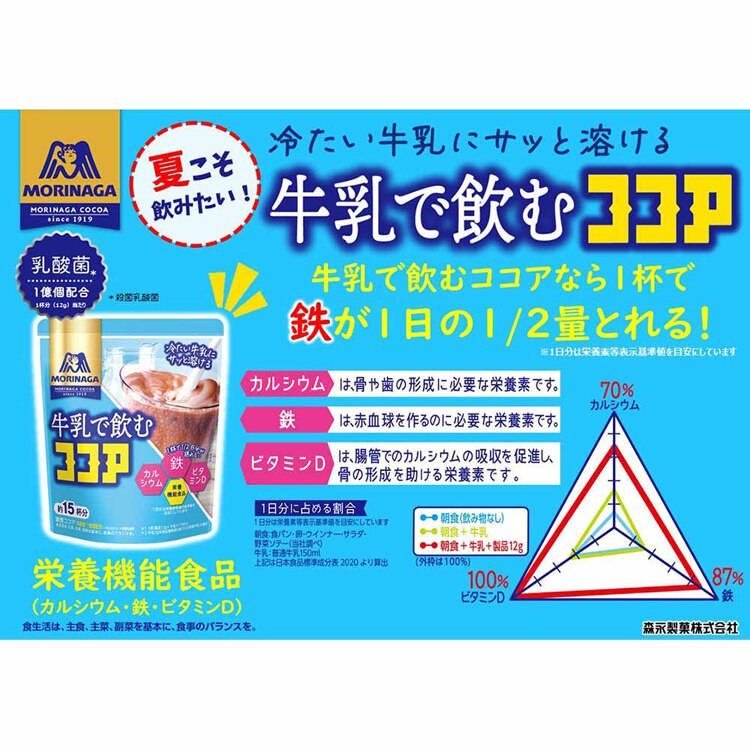 【3個】森永製菓 牛乳で飲むココア 180g 【プラザセレクト】