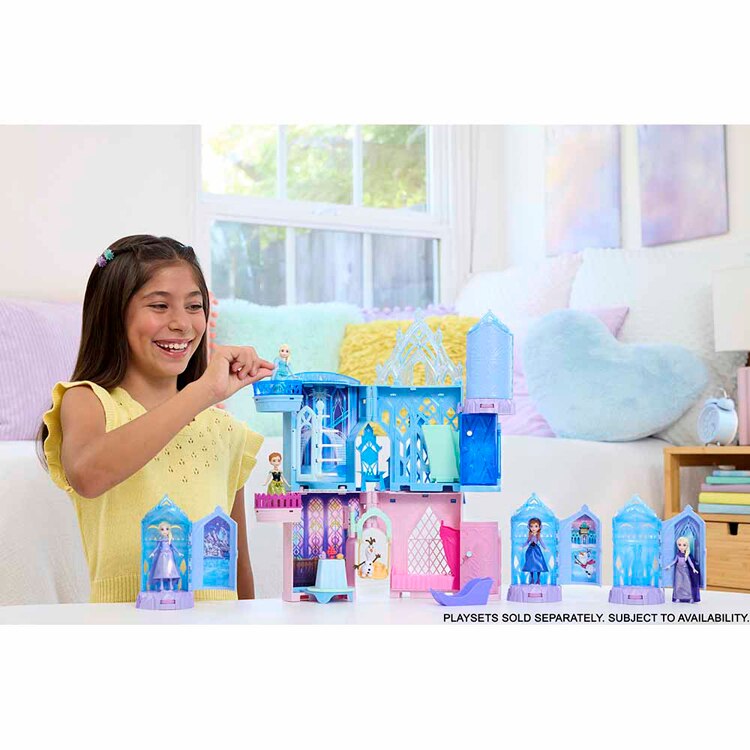 マテルインターナショナル (かさねるおしろシリーズ!ミニドール)アナと雪の女王 エルサとこおりのおしろ/ラプンツェルと塔 【プラザセレクト】