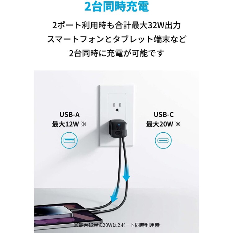 Anker アンカー 323 Charger(33W) A2331N 【プラザセレクト】