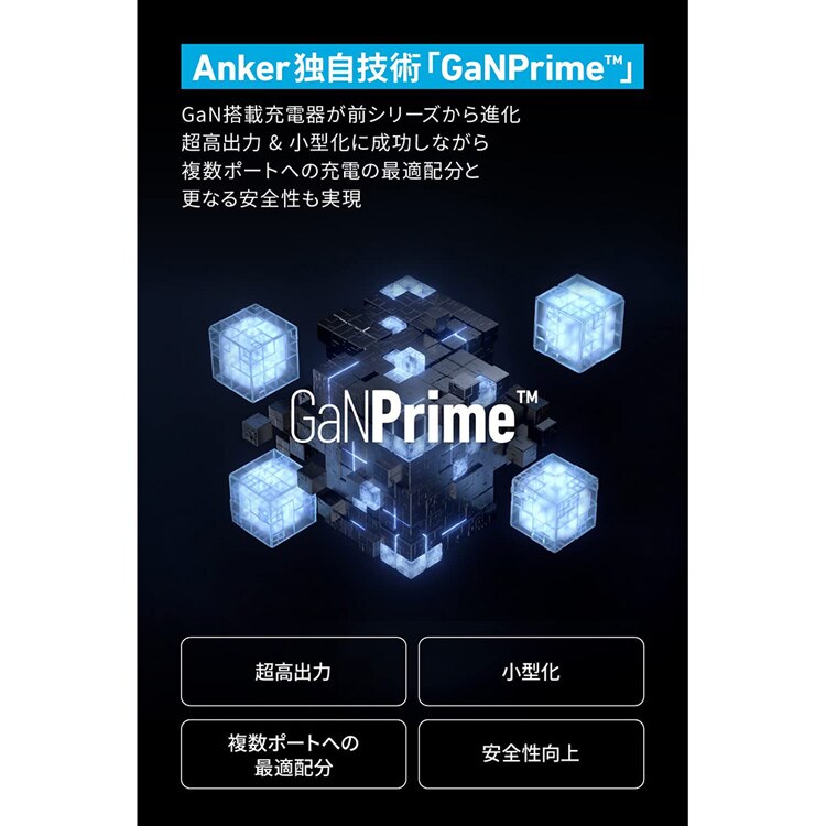 Anker アンカー 733 Power Bank(GaNPrime PowerCore 65W) A1651N 【プラザセレクト】