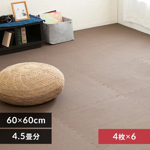 PE�W���C���g�}�b�g(60�~60�~2) 6�Z�b�g(24��) PEJTM-602 �u���E��