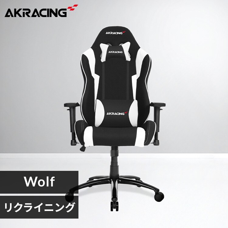 AKRacing エーケーレーシング ゲーミングチェア AKR-WOLF ホワイト