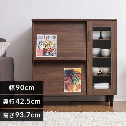 キッチンキャビネット KBNー9390 ウォールナット