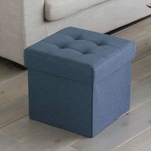 スツール 収納付き 折りたたみ レギュラー SSTR-38 ブルー