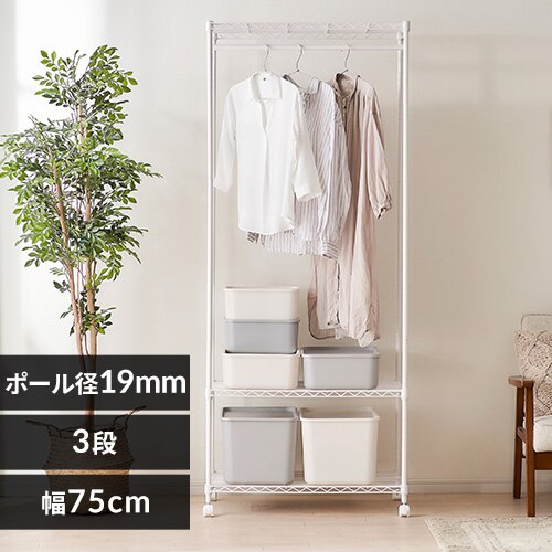 �X�`�[�����b�N ��75cm �J���[���^�����b�N ���[�h���[�u CMW-75183 �z���C�g