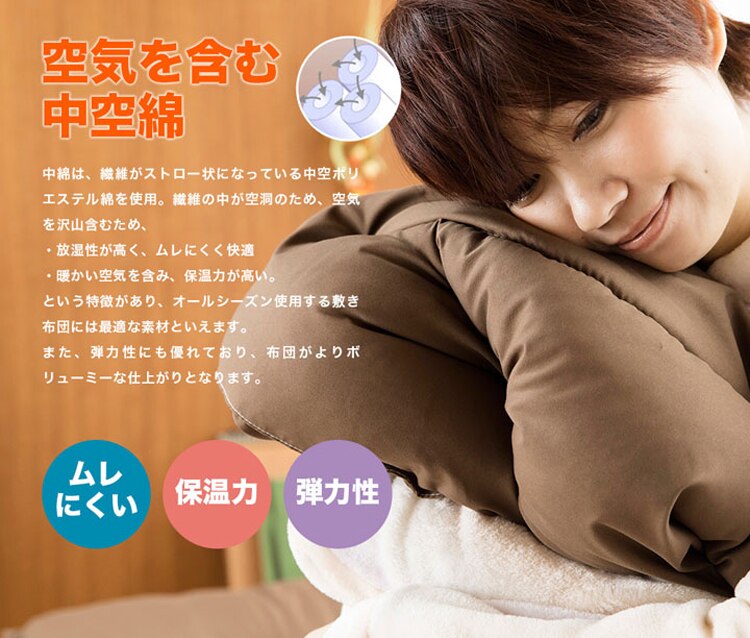 カラダにフィットする布団3点セット