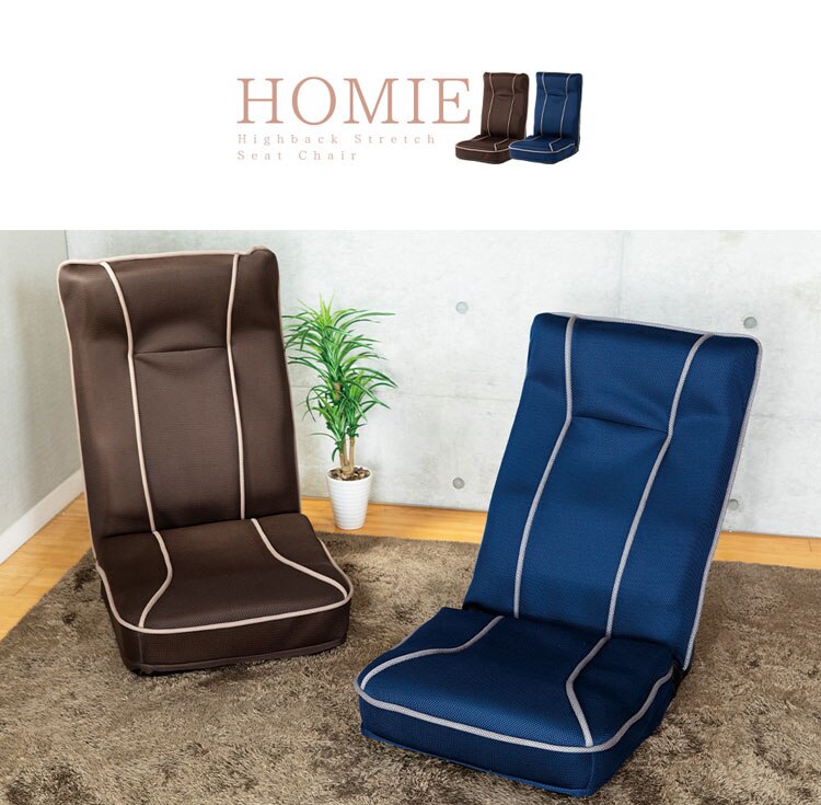 背筋が伸ばせるストレッチ座椅子/ホーミー【homie】 ハイタイプ CG-391-IP 全2色