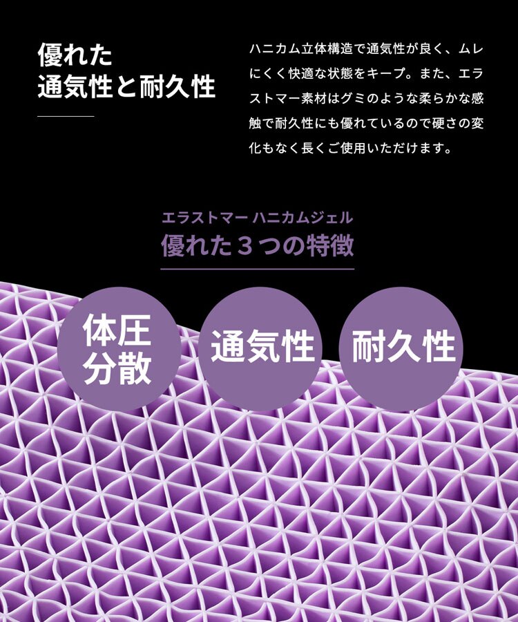 枕まくらマクラピローハニカムジェル構造ハニカムジェル二層ハイブリッド枕体圧分散通気性リバーシブル寝具ハニカムジェル二層ハイブリッド枕/フロートホワイト/グレークリアグローブ