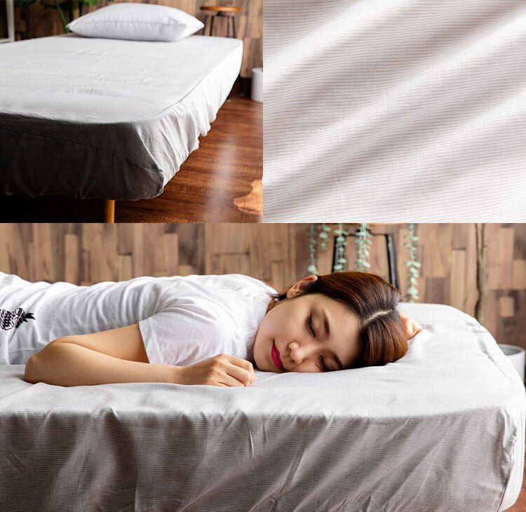 リネン&テンセルBOXシーツ セミダブル LTBOX-12200 全2色