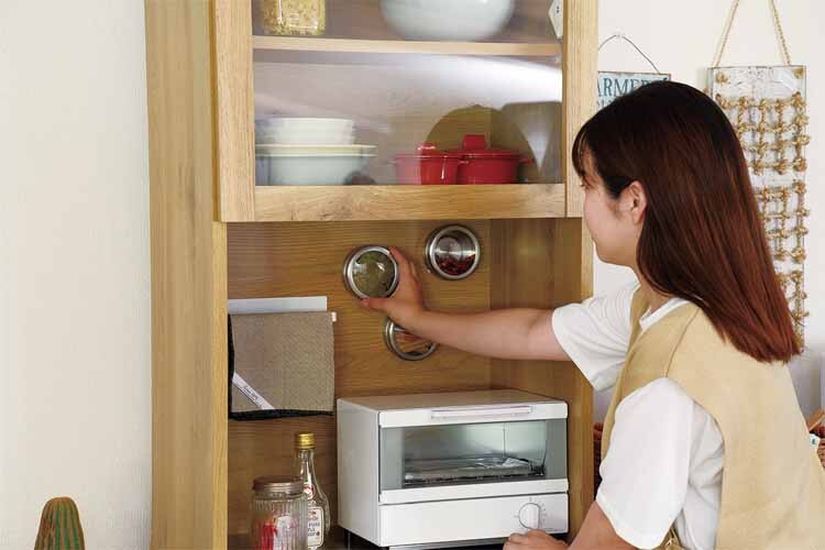 (3個口)nora ノラ Llindt2 リンツ2 60幅 オープンダイニングボード 350613 全2色×2種類【プラザセレクト】