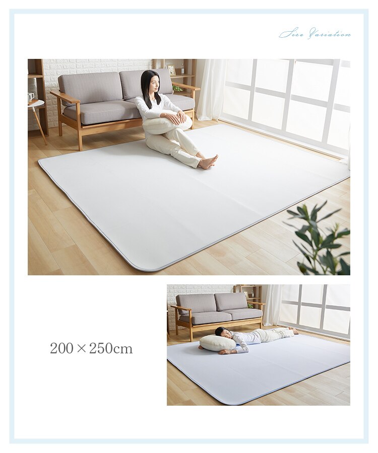 接触冷感ラグ 200&times;250cm 全3色