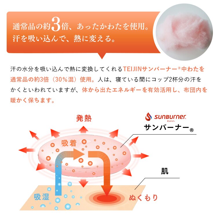 発熱あったか掛ふとん S ライトグレー KPEK510A-01GY01AP 【プラザセレクト】