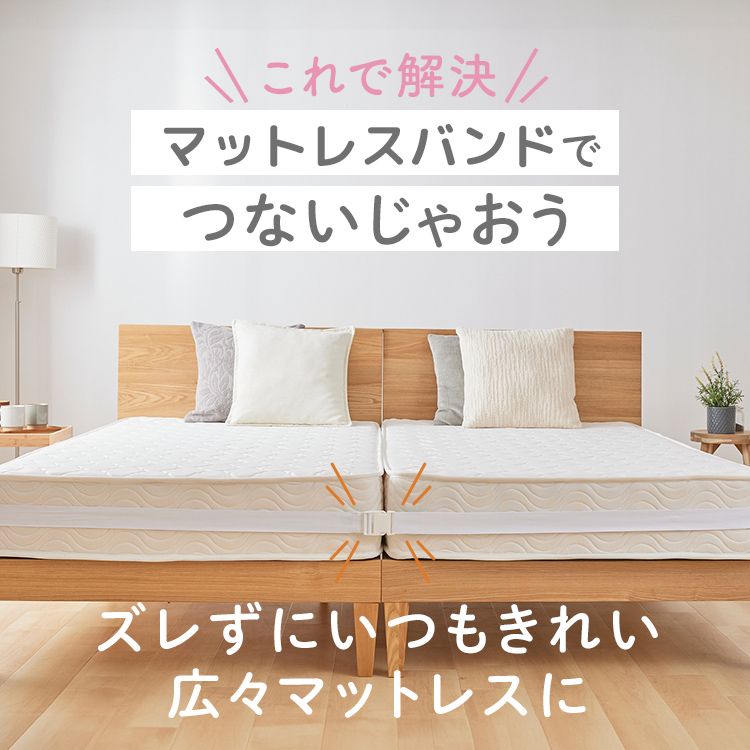 【販売指示後カートアップ】マットレスバンド ホワイト 【プラザセレクト】