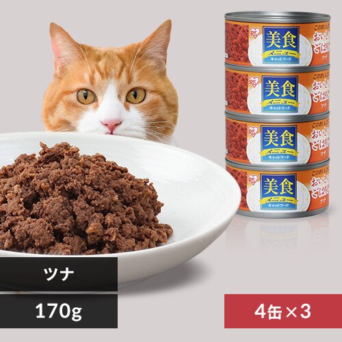【12缶セット】美食メニューおいしいごはんツナ CBR-170P 170g×4缶