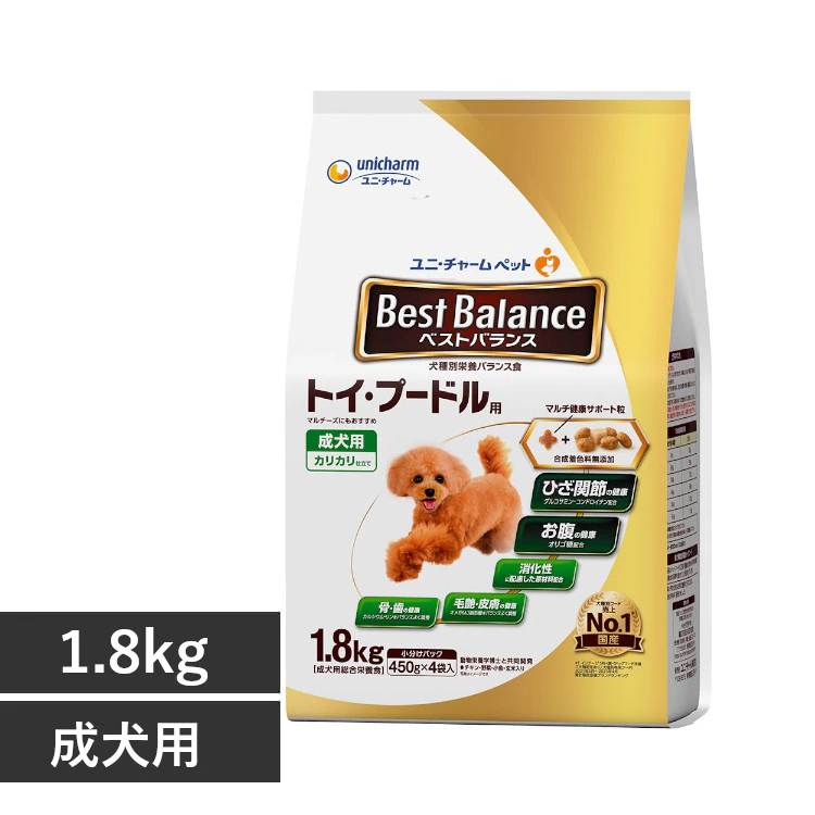 ベストバランス カリカリ仕立て トイ・プードル用 1.8kg
