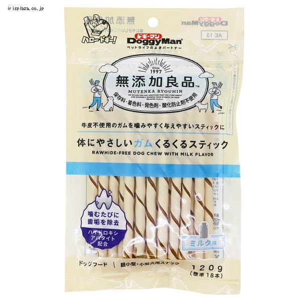 �h�M�[�}�� ���Y���Ǖi �̂ɂ₳�����K�� ���邭��X�e�B�b�N 120g�i�W��18�{�j 82399 