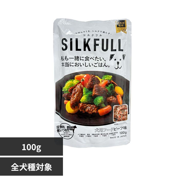 SILKFULL SILKFULL�i�V���N�t���j ���p�v���~�A���E�F�b�g�t�[�h �r�[�t�� 100g