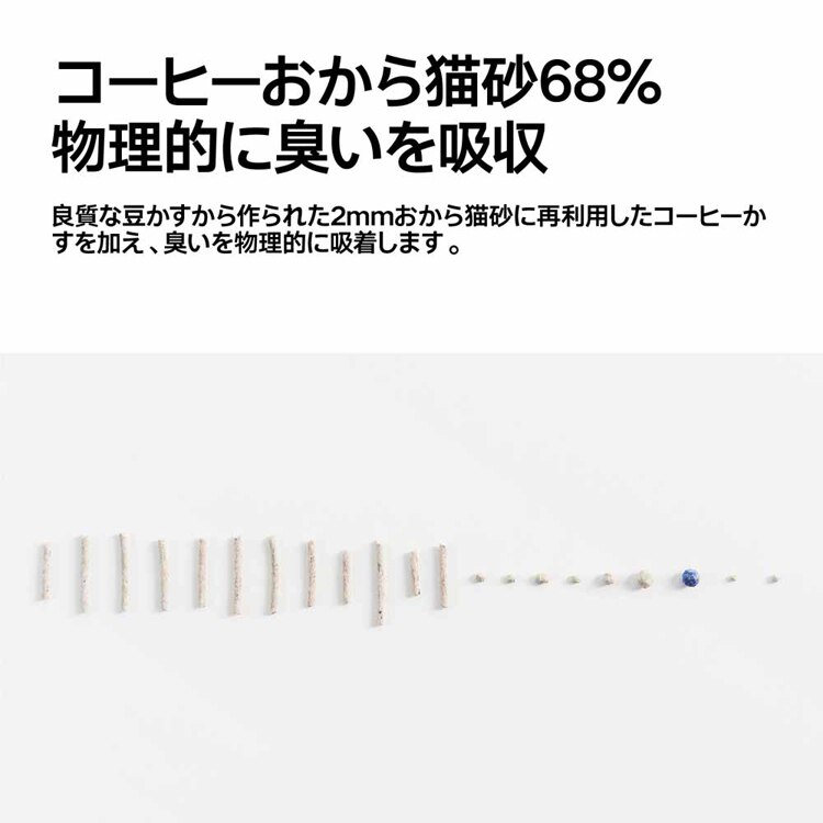 コーヒーベントナイトミックス猫砂 2.4kg PD1616M1X1 【プラザセレクト】