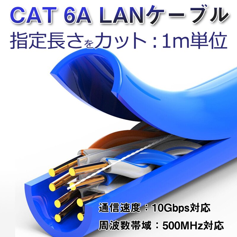 CAT 6A LAN�P�[�u�� �����w�肵�ăJ�b�g 10�M�K�r�b�g PoE�Ή� ������Ή� �������ʐM ���[�^�[ �p�\�R�� �v�����^�[ �h�ƃJ�����l�b�g���[�N�H�� �Ɩ��p �v��