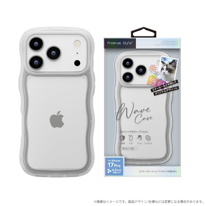 iPhone 17 Pro�p �E�F�[�u�P�[�X [�N���A]