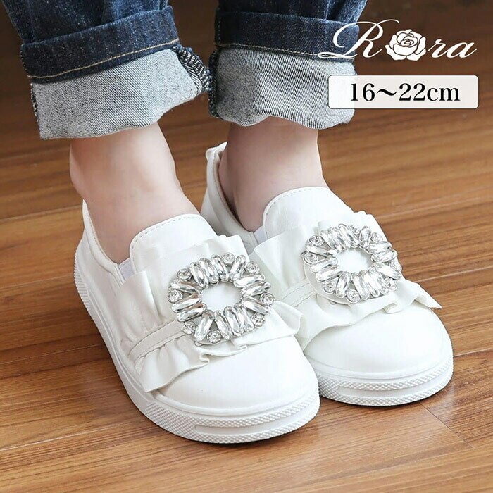 �L�b�Y �X���b�|�� ���̎q �ʔ� �R�Ȃ��X�j�[�J�[ 57062202 �� �z���C�g �r�W���[ �L���L�� ��� �����|�C���g �ʊw �ʉ� ���킢�� ������� ���� �J�W���A���V���[�Y �q���C �C �V���[�Y �q�ǂ��C