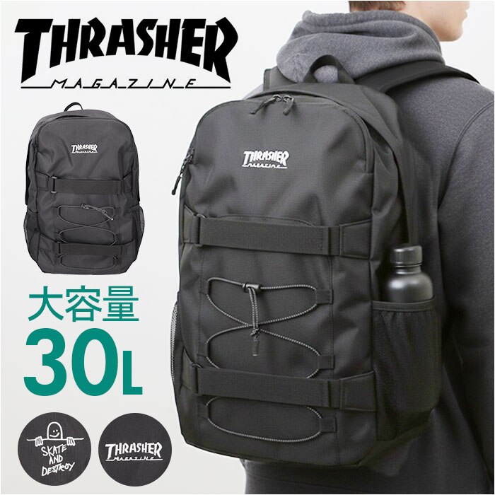 �X���b�V���[ �����b�N THRASHER VJTH-0019 �ʔ� �o�b�N�p�b�N �����b�N�T�b�N �f�C�p�b�N �u�����h �ʊw�����b�N A4 �ʊw�o�b�O �� �u���b�N �ʊw �ʋ� ��e�� �����Y ���f�B�[�X ���q �j�q ���Z�� ���w�� ��l