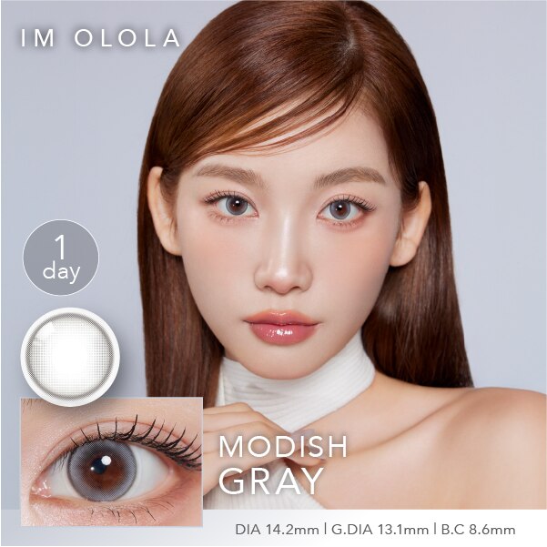 �yMODISH Gray�z�J���R�� OLOLA 1day �I�[���� �����f�[ �yBC�z8.6���� �yDIA�z14.2mm �y�ܐ����z38% �x���� �x�Ȃ�